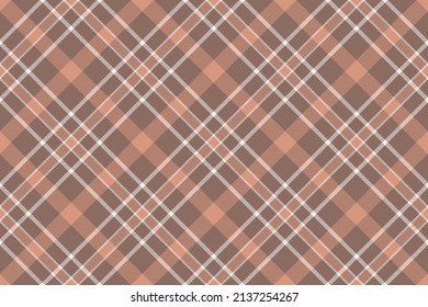 Tartan plaid background, diagonal check seamless pattern. Vector fabric texture for textile print, wrapping paper, gift card, wallpaper flat design.