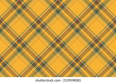 Tartan plaid background, diagonal check seamless pattern. Vector fabric texture for textile print, wrapping paper, gift card, wallpaper flat design.