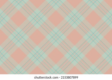 Tartan plaid background, diagonal check seamless pattern. Vector fabric texture for textile print, wrapping paper, gift card, wallpaper flat design.