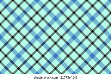 Fondo de estratificación de Tartán, patrón de comprobación diagonal transparente. Textura de tela vectorial para impresión textil, papel de envoltura, tarjeta de regalo, diseño plano de papel pintado.