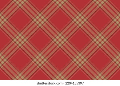Tartan plaid background, diagonal check seamless pattern. Vector fabric texture for textile print, wrapping paper, gift card, wallpaper flat design.