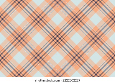 Tartan plaid background, diagonal check seamless pattern. Vector fabric texture for textile print, wrapping paper, gift card, wallpaper flat design.