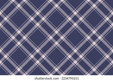 Tartan plaid background, diagonal check seamless pattern. Vector fabric texture for textile print, wrapping paper, gift card, wallpaper flat design.