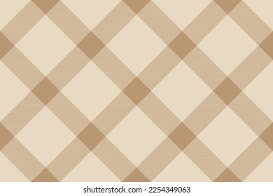 Tartan plaid background, diagonal check seamless pattern. Vector fabric texture for textile print, wrapping paper, gift card, wallpaper flat design.