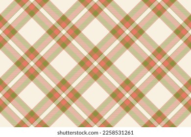 Tartan plaid background, diagonal check seamless pattern. Vector fabric texture for textile print, wrapping paper, gift card, wallpaper flat design.