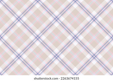 Tartan plaid background, diagonal check seamless pattern. Vector fabric texture for textile print, wrapping paper, gift card, wallpaper flat design.