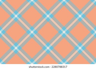 Tartan plaid background, diagonal check seamless pattern. Vector fabric texture for textile print, wrapping paper, gift card, wallpaper flat design.