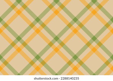 Tartan plaid background, diagonal check seamless pattern. Vector fabric texture for textile print, wrapping paper, gift card, wallpaper flat design.