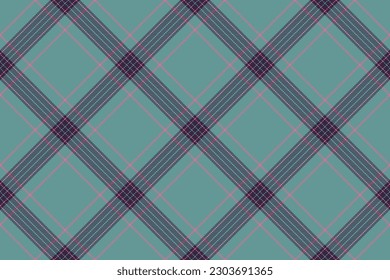 Tartan plaid background, diagonal check seamless pattern. Vector fabric texture for textile print, wrapping paper, gift card, wallpaper flat design.