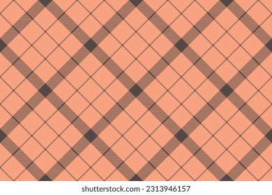 Tartan plaid background, diagonal check seamless pattern. Vector fabric texture for textile print, wrapping paper, gift card, wallpaper flat design.