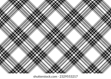Tartan plaid background, diagonal check seamless pattern. Vector fabric texture for textile print, wrapping paper, gift card, wallpaper flat design.