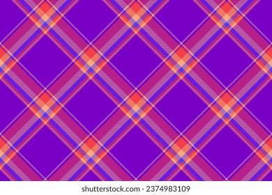 Tartan plaid background, diagonal check seamless pattern. Vector fabric texture for textile print, wrapping paper, gift card, wallpaper flat design.