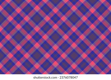 Tartan plaid background, diagonal check seamless pattern. Vector fabric texture for textile print, wrapping paper, gift card, wallpaper flat design.