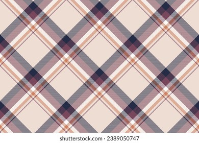 Tartan plaid background, diagonal check seamless pattern. Vector fabric texture for textile print, wrapping paper, gift card, wallpaper flat design.