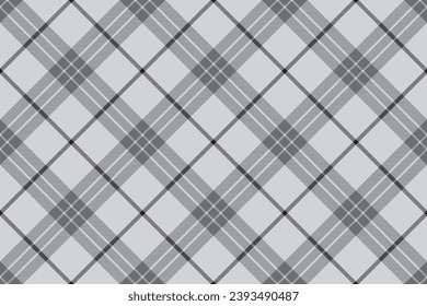 Tartan plaid background, diagonal check seamless pattern. Vector fabric texture for textile print, wrapping paper, gift card, wallpaper flat design.