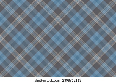 Tartan plaid background, diagonal check seamless pattern. Vector fabric texture for textile print, wrapping paper, gift card, wallpaper flat design.
