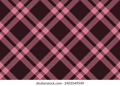 Tartan plaid background, diagonal check seamless pattern. Vector fabric texture for textile print, wrapping paper, gift card, wallpaper flat design.