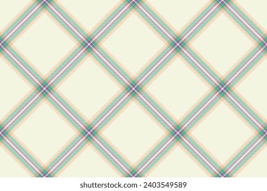 Tartan plaid background, diagonal check seamless pattern. Vector fabric texture for textile print, wrapping paper, gift card, wallpaper flat design.