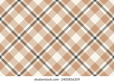 Tartan plaid background, diagonal check seamless pattern. Vector fabric texture for textile print, wrapping paper, gift card, wallpaper flat design.