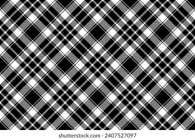Tartan plaid background, diagonal check seamless pattern. Vector fabric texture for textile print, wrapping paper, gift card, wallpaper flat design.