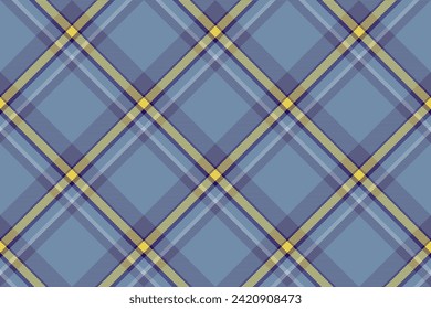 Tartan-einfarbiger Hintergrund, diagonale Prüfung nahtloses Muster. Vektor-Textur für den Stoffdruck, Wickelpapier, Geschenkkarte, Tapete-Flachdesign.