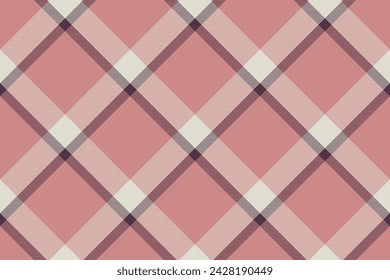 Tartan plaid background, diagonal check seamless pattern. Vector fabric texture for textile print, wrapping paper, gift card, wallpaper flat design.