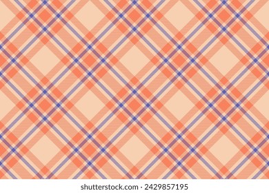 Tartan plaid background, diagonal check seamless pattern. Vector fabric texture for textile print, wrapping paper, gift card, wallpaper flat design.