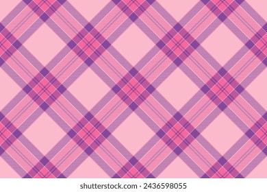 Tartan plaid background, diagonal check seamless pattern. Vector fabric texture for textile print, wrapping paper, gift card, wallpaper flat design.