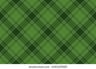 Tartan plaid background, diagonal check seamless pattern. Vector fabric texture for textile print, wrapping paper, gift card, wallpaper.