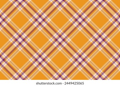 Tartan plaid background, diagonal check seamless pattern. Vector fabric texture for textile print, wrapping paper, gift card, wallpaper.