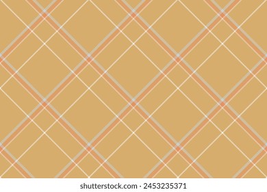 Tartan plaid background, diagonal check seamless pattern. Vector fabric texture for textile print, wrapping paper, gift card, wallpaper.