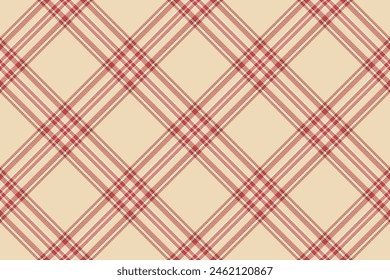 Tartan plaid background, diagonal check seamless pattern. Vector fabric texture for textile print, wrapping paper, gift card, wallpaper.