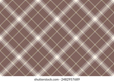 Tartan plaid background, diagonal check seamless pattern. Vector fabric texture for textile print, wrapping paper, gift card, wallpaper.
