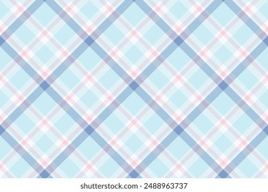 Tartan plaid background, diagonal check seamless pattern. Vector fabric texture for textile print, wrapping paper, gift card, wallpaper.