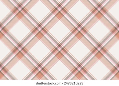 Tartan plaid background, diagonal check seamless pattern. Vector fabric texture for textile print, wrapping paper, gift card, wallpaper.