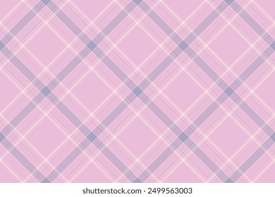 Tartan plaid background, diagonal check seamless pattern. Vector fabric texture for textile print, wrapping paper, gift card, wallpaper.