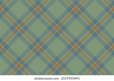 Tartan plaid background, diagonal check seamless pattern. Vector fabric texture for textile print, wrapping paper, gift card, wallpaper.