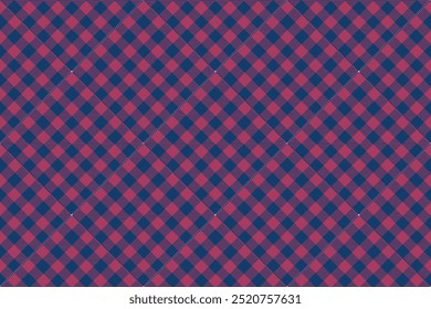 Tartan plaid background, diagonal check seamless pattern. Vector fabric texture for textile print, wrapping paper, gift card, wallpaper.