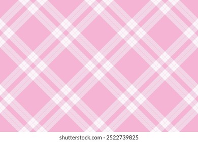 Tartan plaid background, diagonal check seamless pattern. Vector fabric texture for textile print, wrapping paper, gift card, wallpaper.