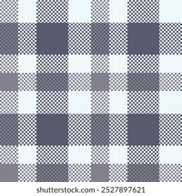 Fondo de cuadros de tartán, patrón transparente de cuadros diagonales. Textura de tela de Vector blanco gris para impresión textil, papel de embalaje, Tarjeta de regalo, diseño plano de Fondo de pantalla.