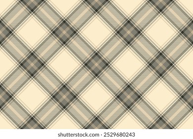 Tartan plaid background, diagonal check seamless pattern. Vector fabric texture for textile print, wrapping paper, gift card, wallpaper.