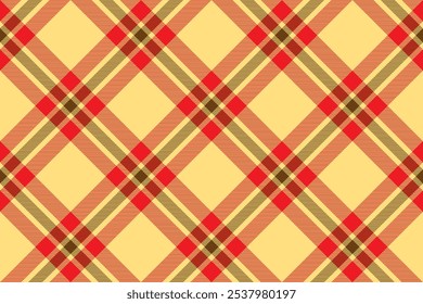 Tartan karierten Hintergrund, diagonale Überprüfung nahtlose Muster. Vektortextur für Stoffdruck, Einwickelpapier, Geschenkkarte, Tapete.