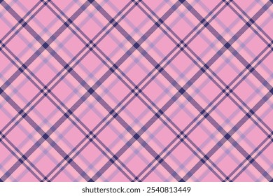 Tartan plaid background, diagonal check seamless pattern. Vector fabric texture for textile print, wrapping paper, gift card, wallpaper.