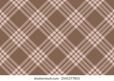 Tartan plaid background, diagonal check seamless pattern. Vector fabric texture for textile print, wrapping paper, gift card, wallpaper.