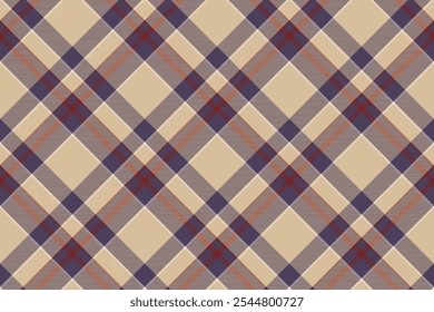 Tartan plaid background, diagonal check seamless pattern. Vector fabric texture for textile print, wrapping paper, gift card, wallpaper.
