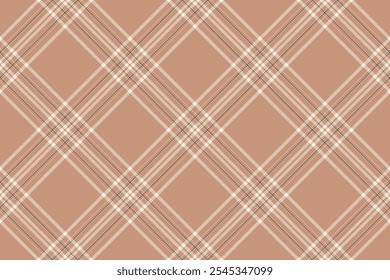 Tartan plaid background, diagonal check seamless pattern. Vector fabric texture for textile print, wrapping paper, gift card, wallpaper.