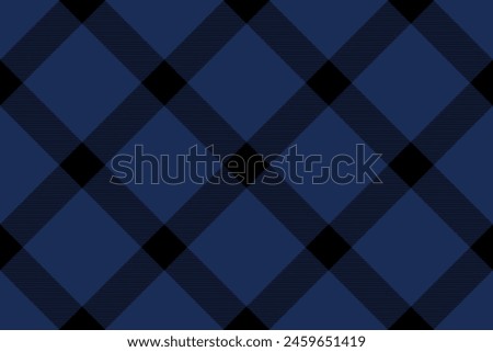 Tartan plaid background, diagonal check seamless pattern. Vector fabric texture for textile print, wrapping paper, gift card, wallpaper.