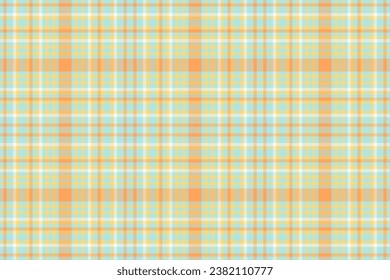 El fondo de tartán de vectores textiles es transparente con un patrón de tela de comprobación de textura en colores claros y ámbar.