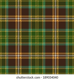 Tartan Plaid Brown Seamless Pattern Design