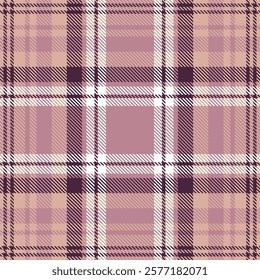 Tartan plaid check pattern texture. Seamless vector pattern. Perfect for textile or print design. Vector illustration.